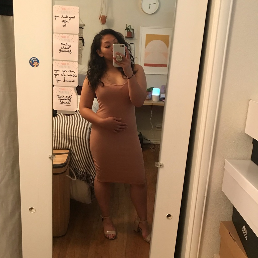 Nude Bodycon Dress